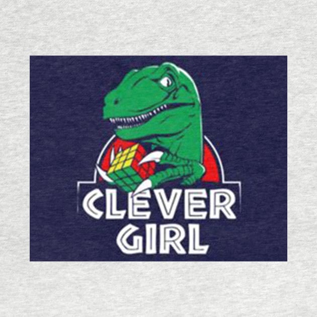 Clever Girl Play Rubik by Alvon Ronny Is Mine Art.Co